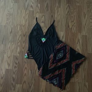 NWOT Cutout swimsuit w/sarong